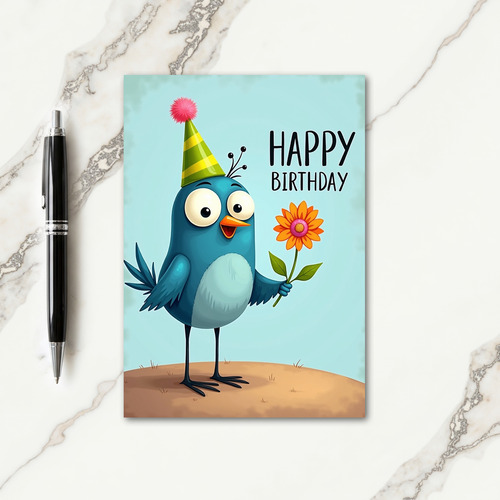 Sweet Birthday Striped Hat Card