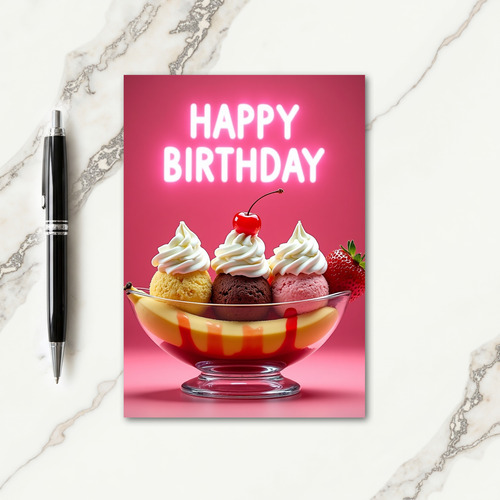 Sweet Birthday Sundae Card