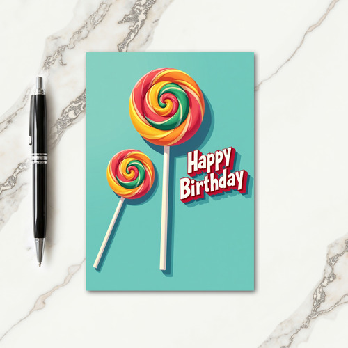 Sweet Birthday Swirl Pop Card