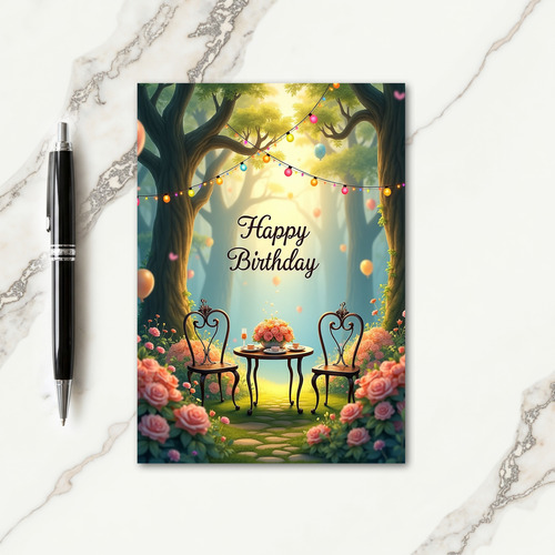 Sweet Birthday Sylvan Scene Card