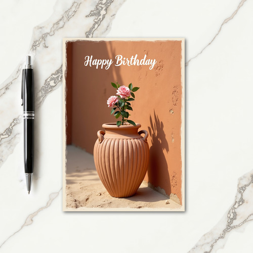Sweet Birthday Terracotta Bloom Card