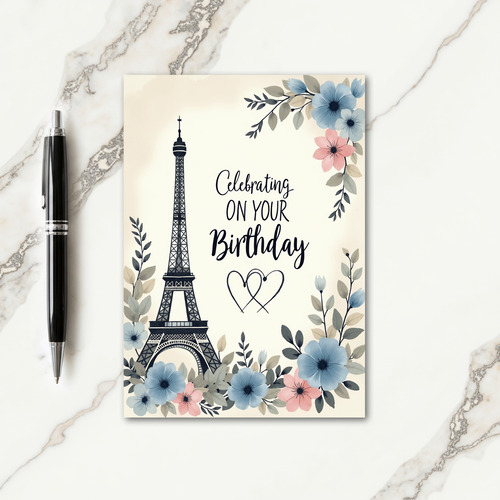 Sweet Birthday Tower Blooms Card