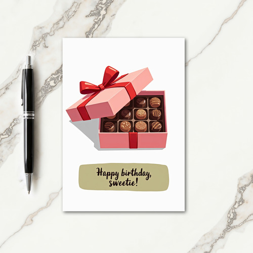 Sweet Birthday Treat Box Card