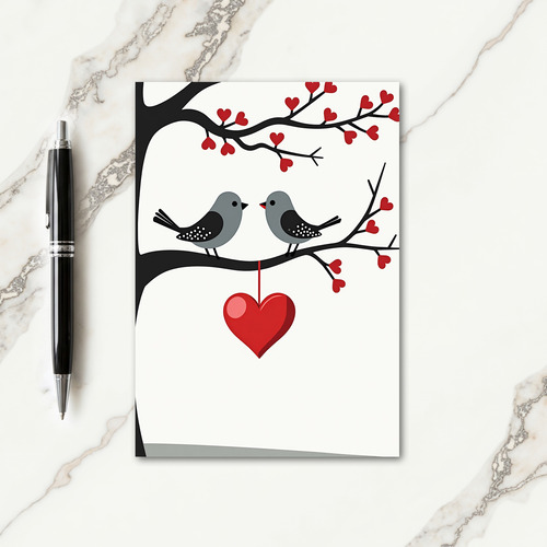 Sweet Birthday Tree Birds Card