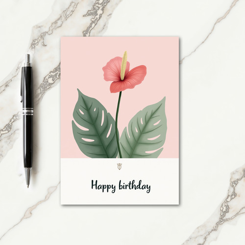 Sweet Birthday Tropical Bloom Card
