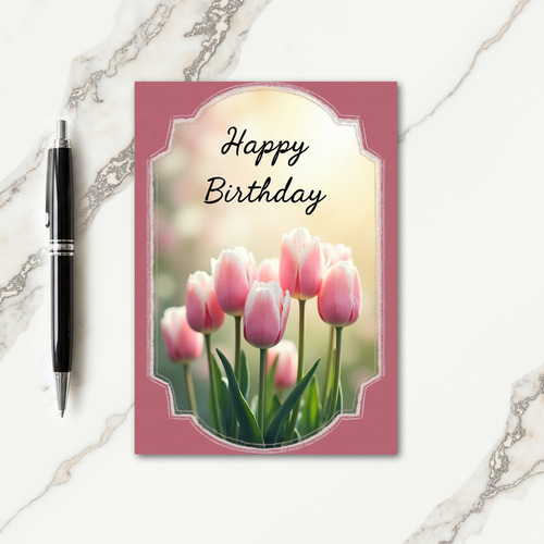 Sweet Birthday Tulip Bloom Card