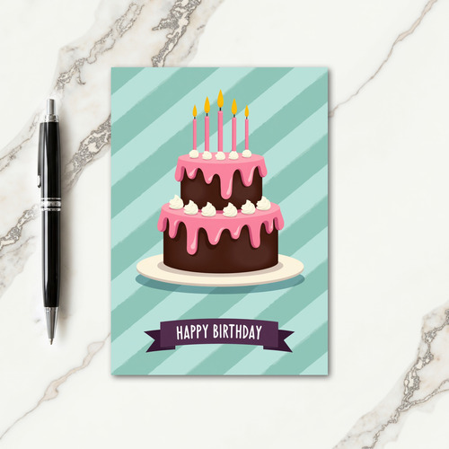 Sweet Birthday Two Tier Card
