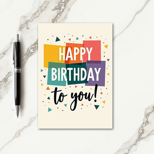 Sweet Birthday Typography Card
