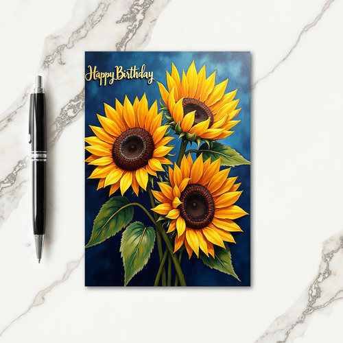 Sweet Birthday Vibrant Floral Card