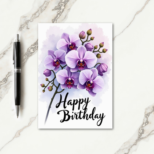 Sweet Birthday Violet Blossom Card