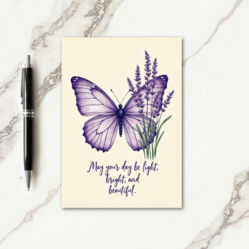 Sweet Birthday Violet Wing Card
