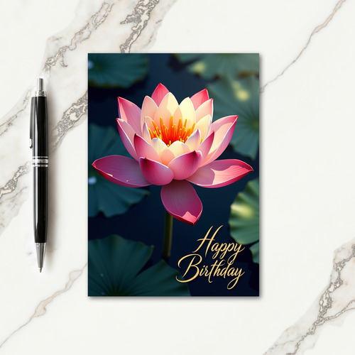 Sweet Birthday Water Blossom Card