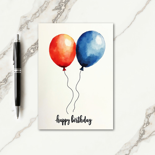 Sweet Birthday Watercolor Spheres Card