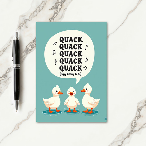 Sweet Birthday Waterfowl Card