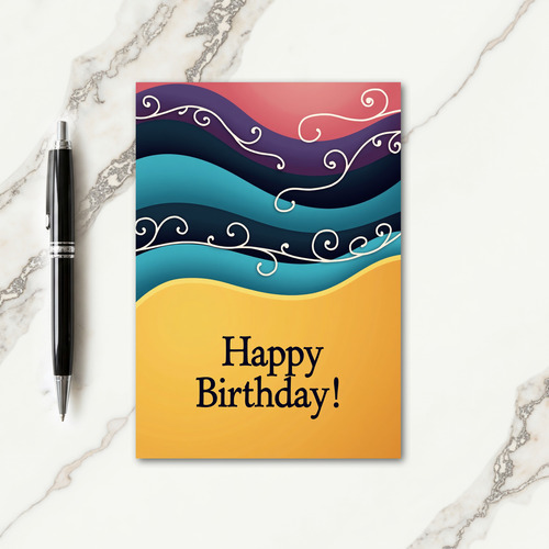 Sweet Birthday Wave Card