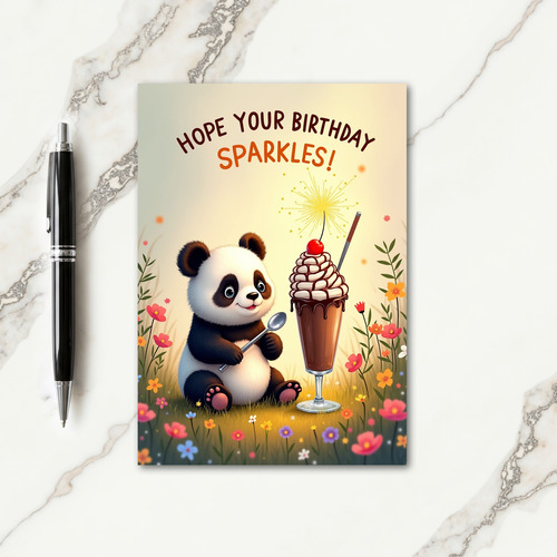 Sweet Birthday Whimsical Bear Card