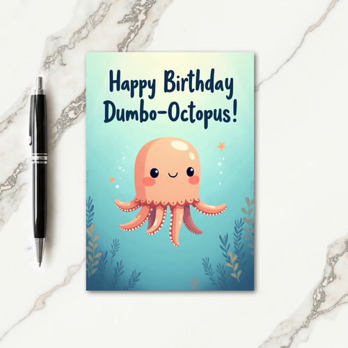 Sweet Birthday Whimsical Ocean Card