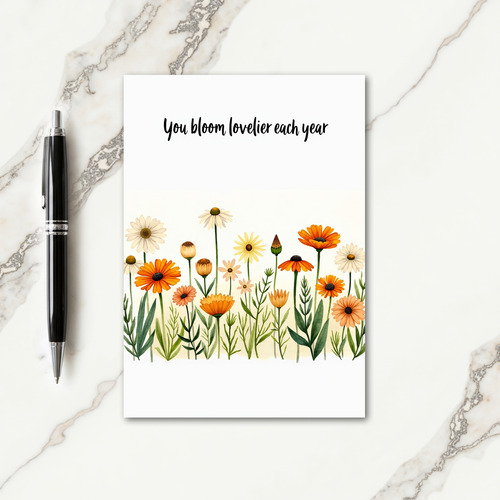 Sweet Birthday Wildflower Card