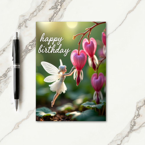 Sweet Birthday Winged Figure Card