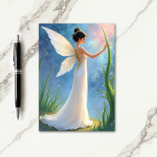 Sweet Birthday Winged Maiden Card