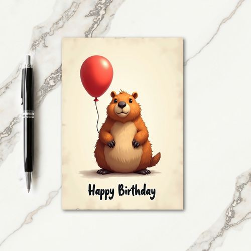 Sweet Birthday Woodland Card