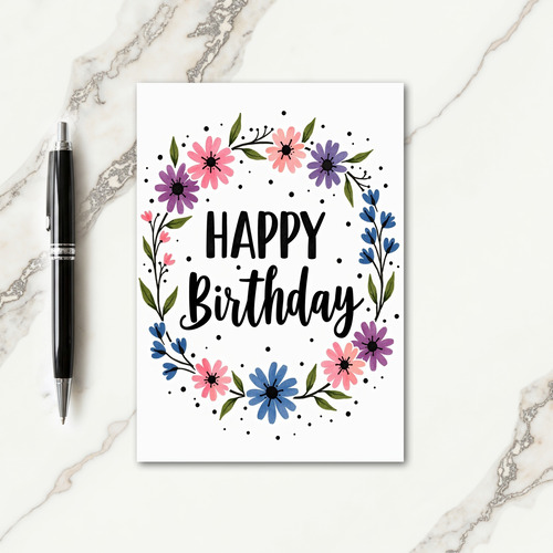 Sweet Birthday Wreath Card