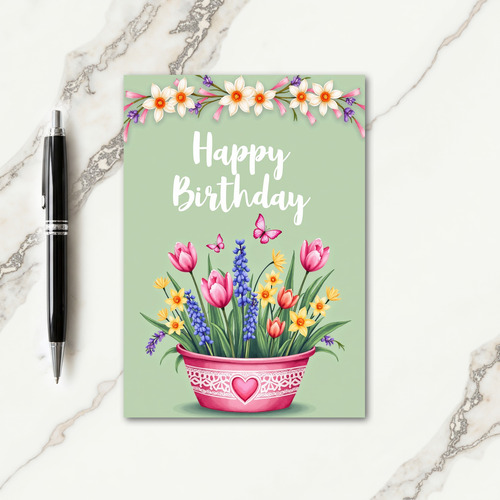 Sweet Blossom Heart Card