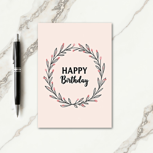 Sweet Blush Wreath Card