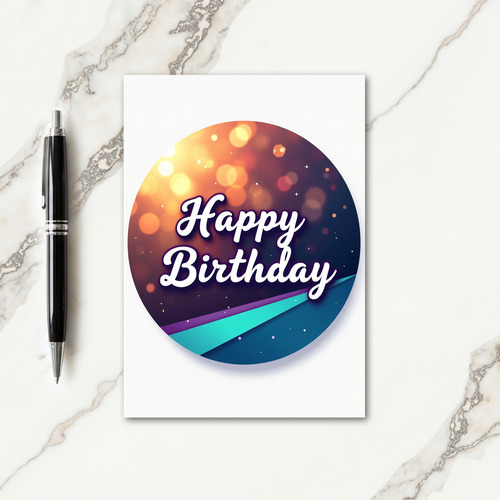 Sweet Bokeh Birthday Card