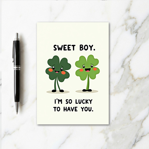 Sweet Boy So Lucky Card