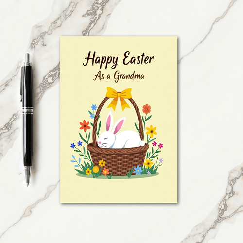Sweet Bunny Basket Card