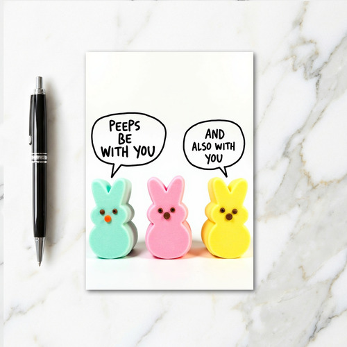 Sweet Bunny Talk Greeting Card