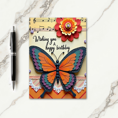 Sweet Butterfly Art Card