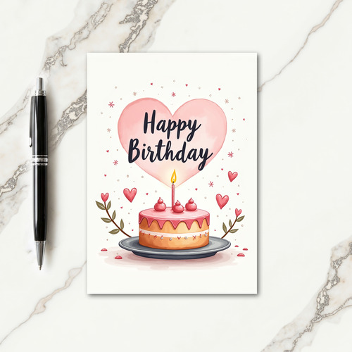 Sweet Cake Art Birthday Card