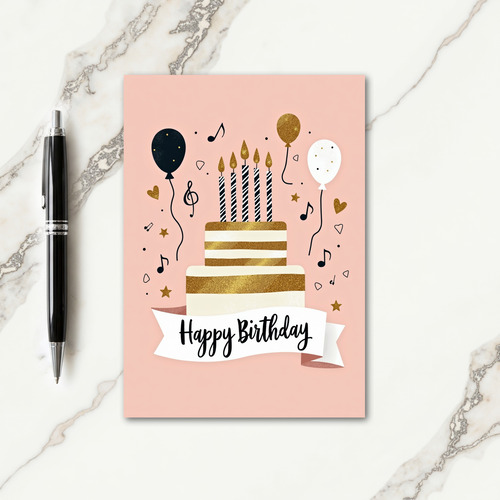 Sweet Cake Birthday Card