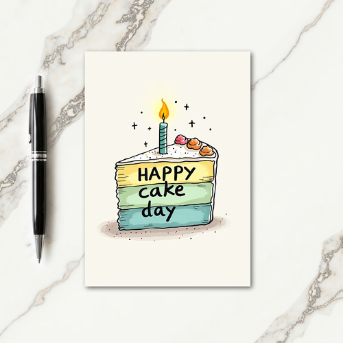 Sweet Cake Day Wish Card