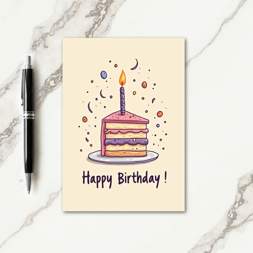 Sweet Cake Slice Card