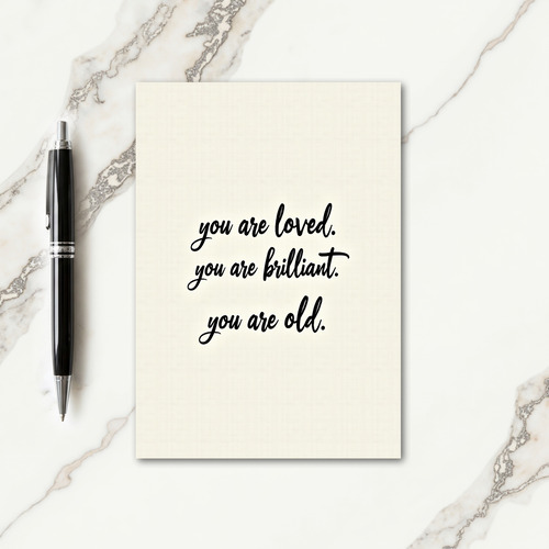 Sweet Calligraphic Birthday Card