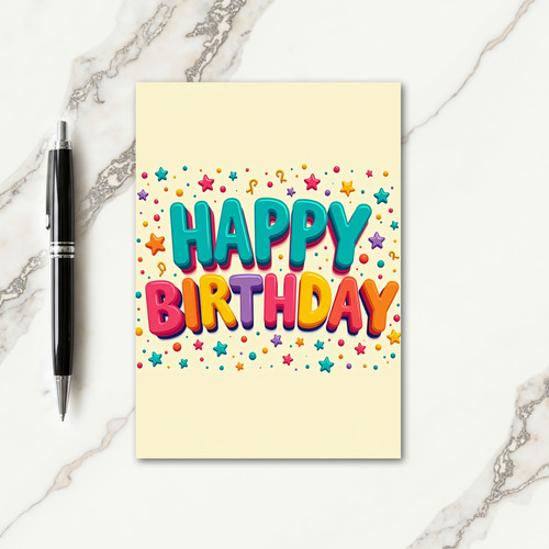 Sweet Candy Birthday Card