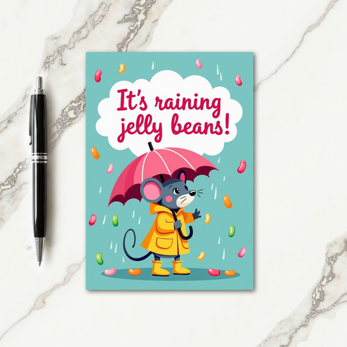 Sweet Candy Rain Fun Time Card