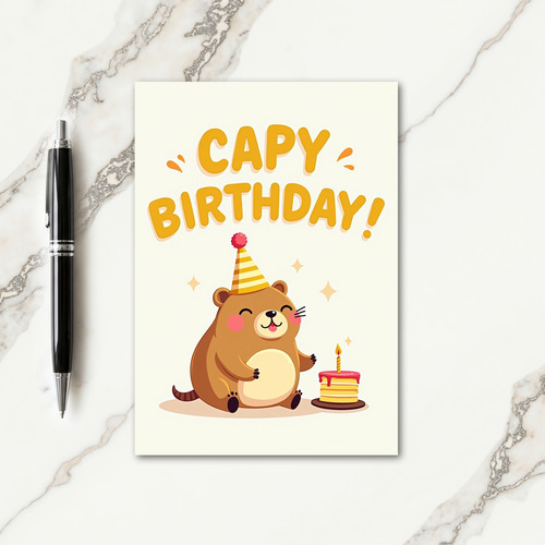 Sweet Cartoon Birthday Card