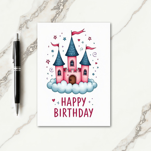 Sweet Castle Birthday Card