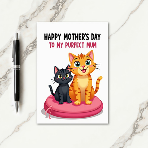 Sweet Cats Mothers Day Card