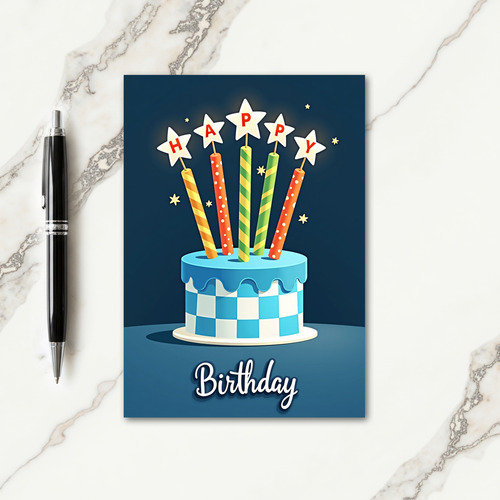Sweet Checkerboard Birthday Card