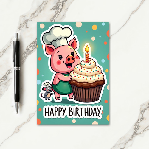 Sweet Chef Birthday Card