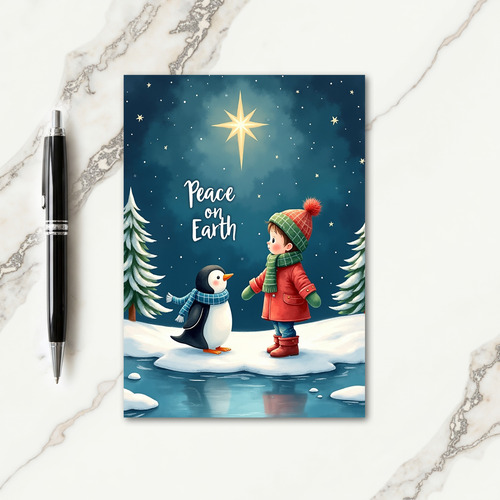Sweet Child Winter Scene Card
