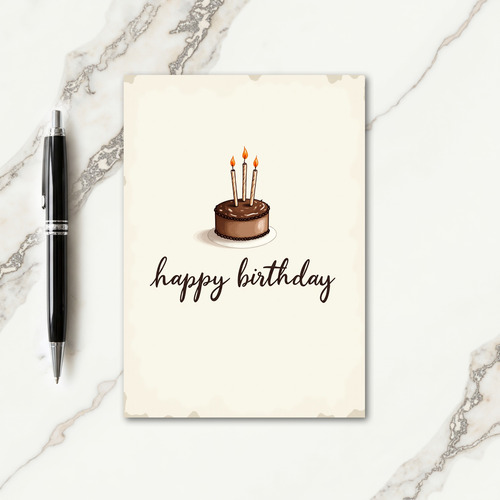 Sweet Chocolate Birthday Card