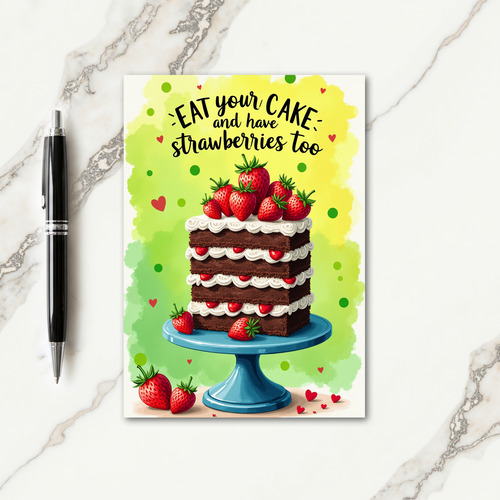 Sweet Chocolate Cake Card