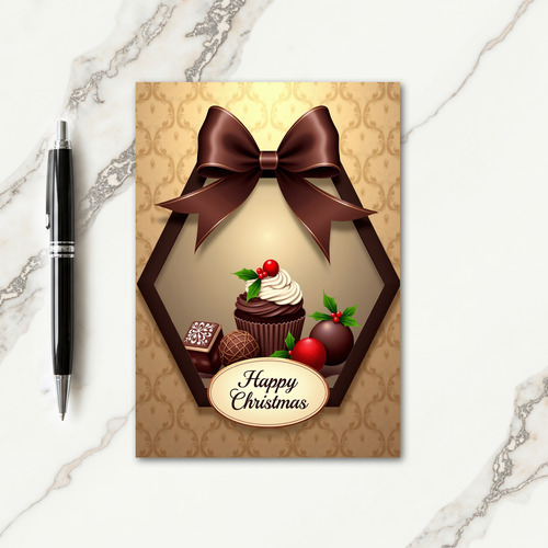Sweet Chocolate Christmas Card thumbnail