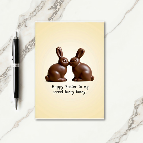 Sweet Chocolate Rabbits Card